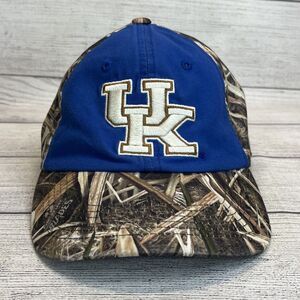 UNIVERSITY OF KENTUCKY Hat Mossy Oak Camo Blue Adjustable Cap UK WILDCATS